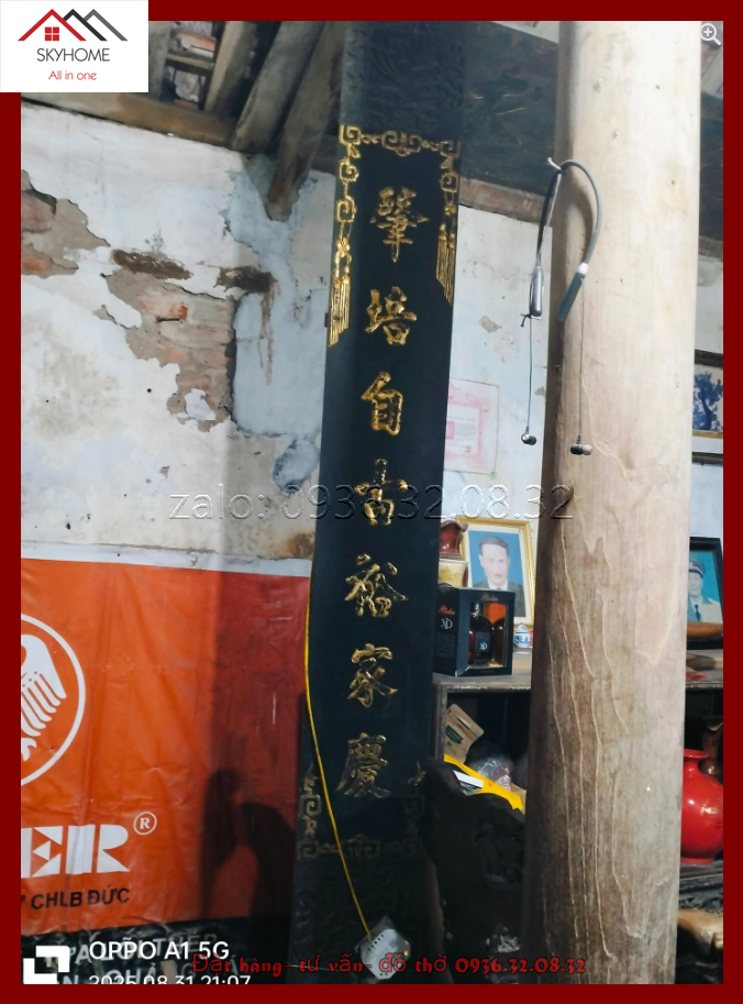 Câu đối thờ chữ Cơ chỉ ngật kim- Triệu bồi tự cổ